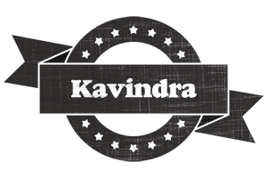 Kavindra grunge logo