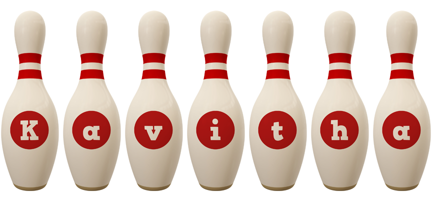 Kavitha bowling-pin logo