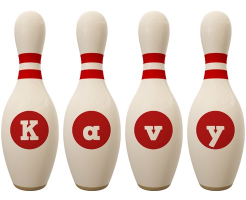 Kavy bowling-pin logo