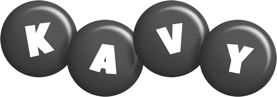 Kavy candy-black logo