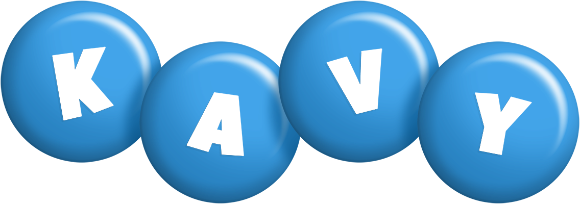 Kavy candy-blue logo