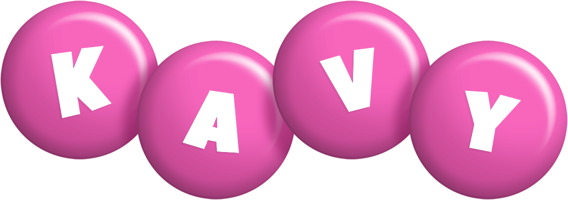 Kavy candy-pink logo