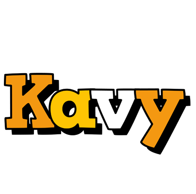 Kavy cartoon logo