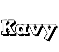 Kavy snowing logo