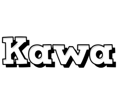 Kawa snowing logo