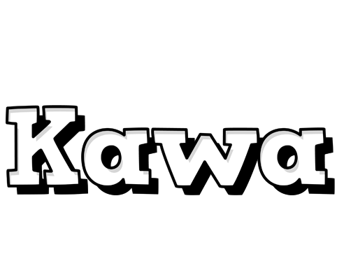 Kawa snowing logo