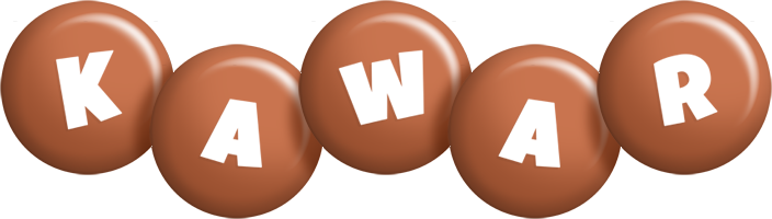 Kawar candy-brown logo