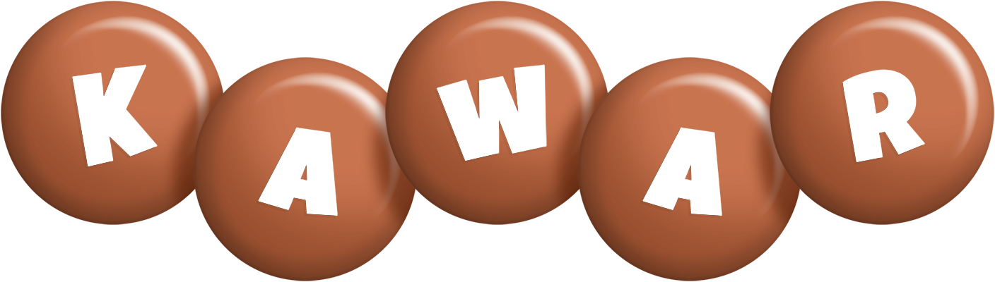 Kawar candy-brown logo