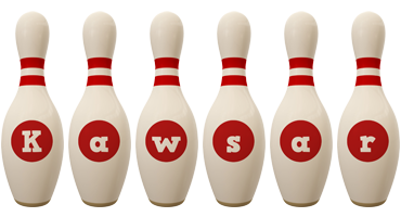 Kawsar bowling-pin logo