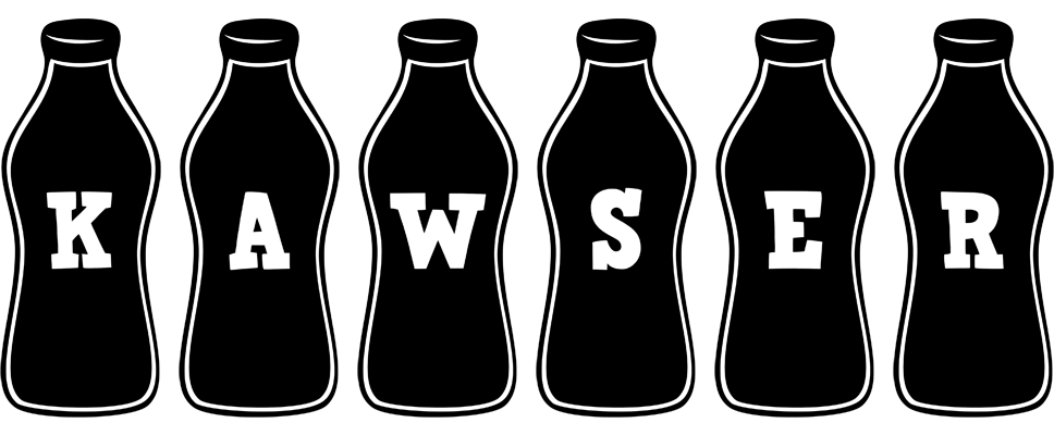 Kawser bottle logo