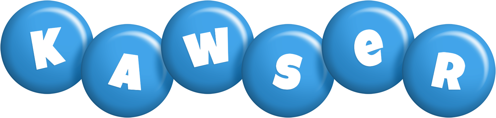 Kawser candy-blue logo