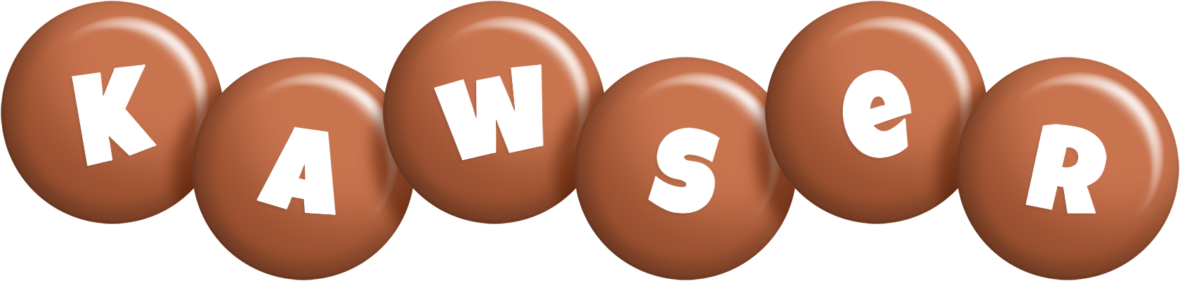 Kawser candy-brown logo