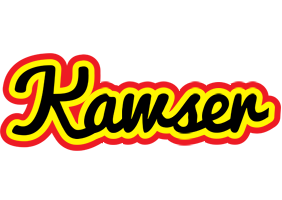 Kawser flaming logo