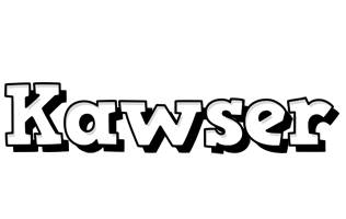 Kawser snowing logo