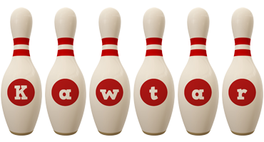 Kawtar bowling-pin logo