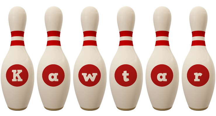 Kawtar bowling-pin logo