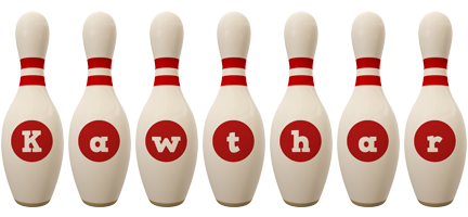 Kawthar bowling-pin logo