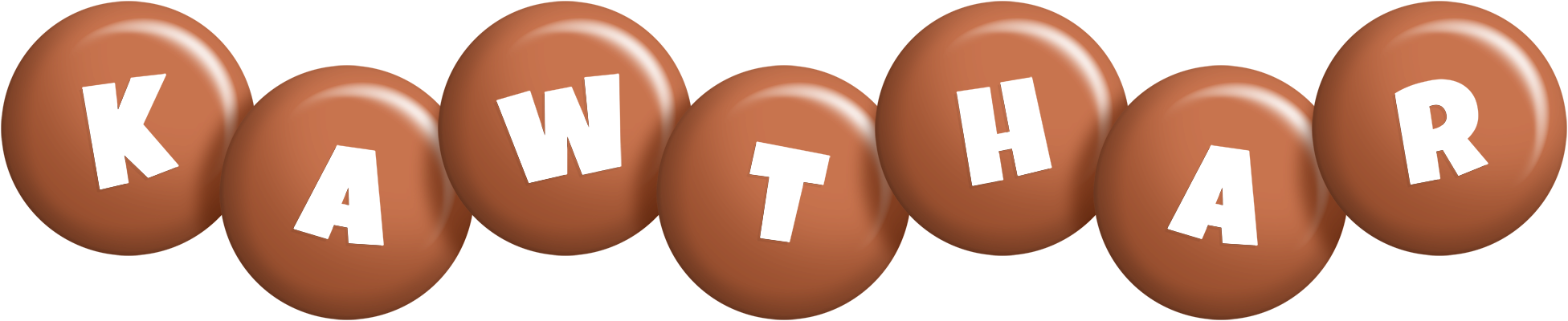 Kawthar candy-brown logo