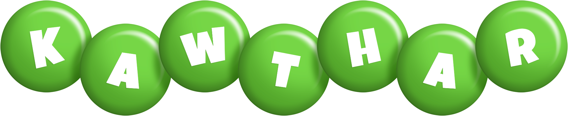 Kawthar candy-green logo