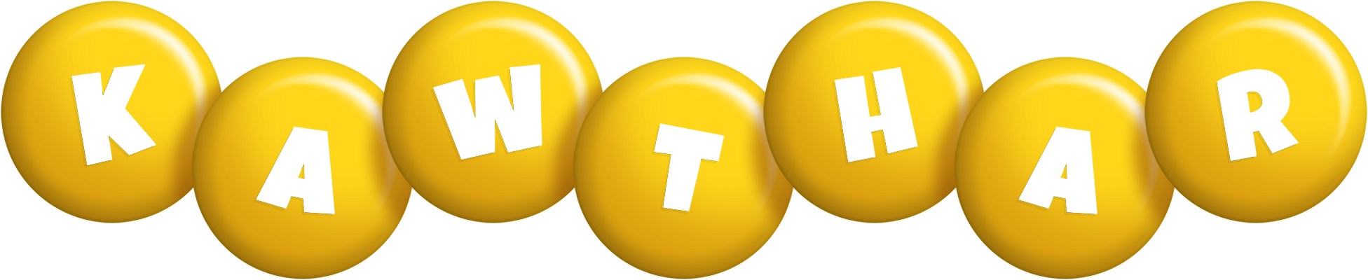Kawthar candy-yellow logo