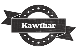 Kawthar grunge logo