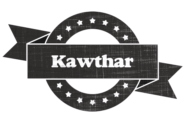 Kawthar grunge logo