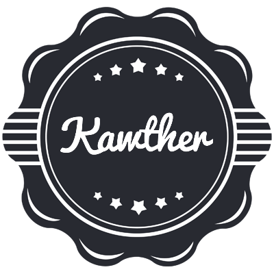 Kawther badge logo