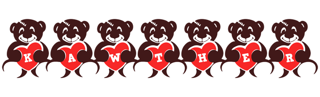 Kawther bear logo