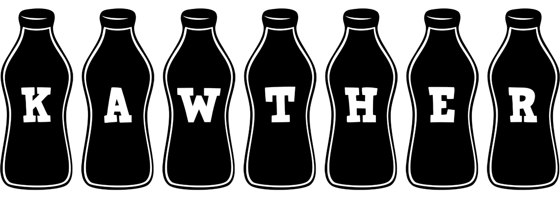 Kawther bottle logo