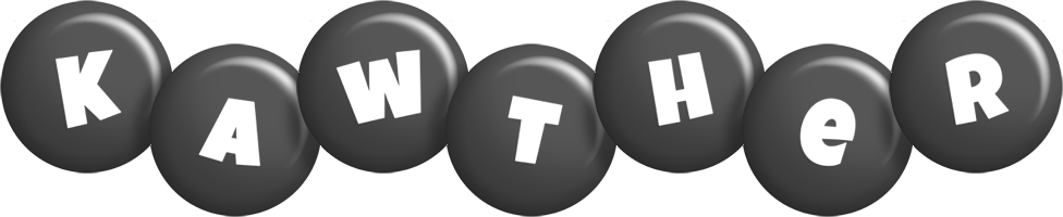 Kawther candy-black logo
