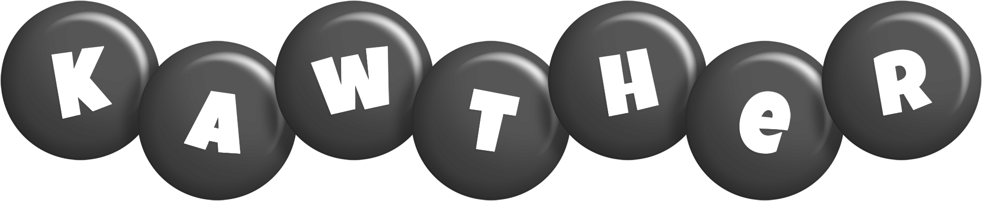 Kawther candy-black logo