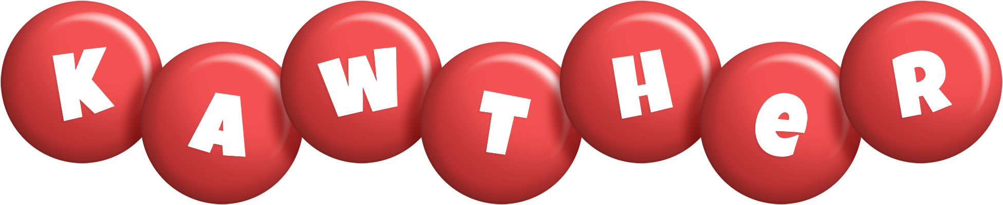 Kawther candy-red logo