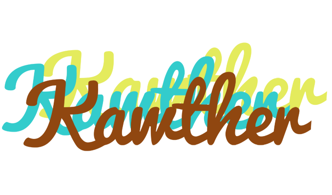 Kawther cupcake logo