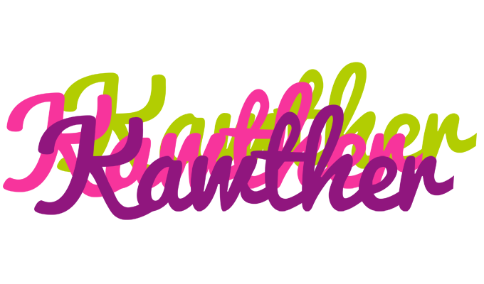 Kawther flowers logo