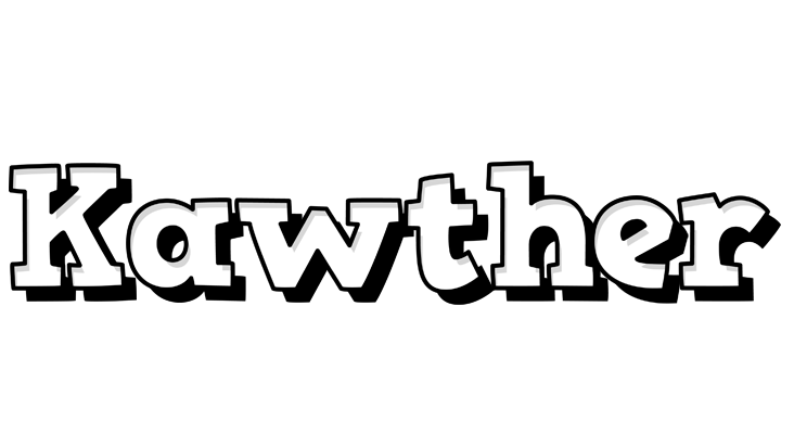 Kawther snowing logo