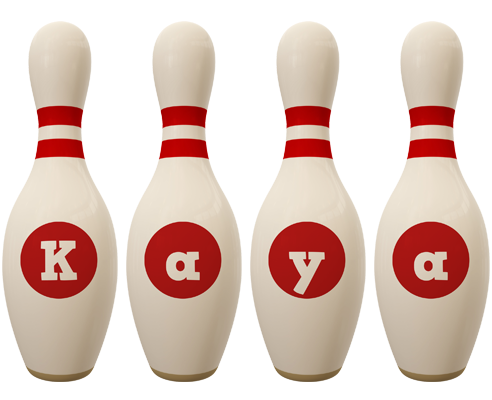 Kaya bowling-pin logo