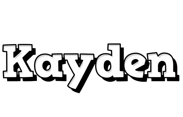 Kayden snowing logo