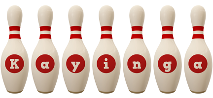 Kayinga bowling-pin logo