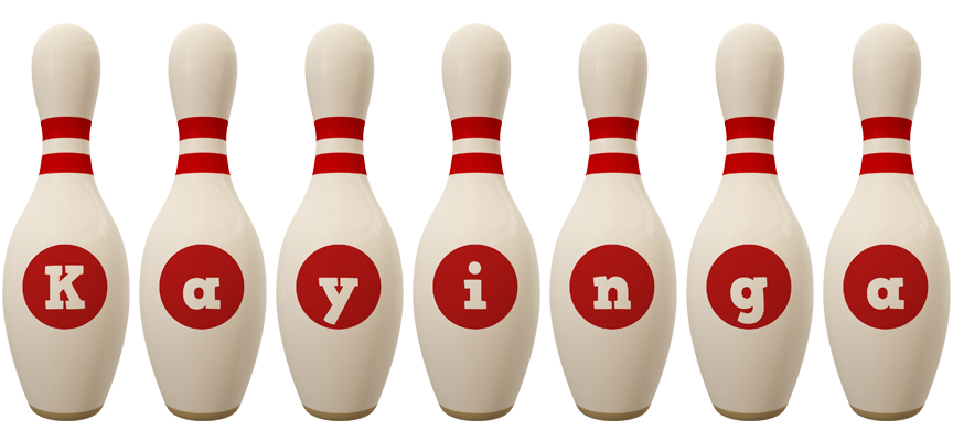 Kayinga bowling-pin logo