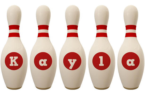Kayla bowling-pin logo