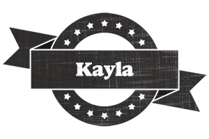 Kayla grunge logo
