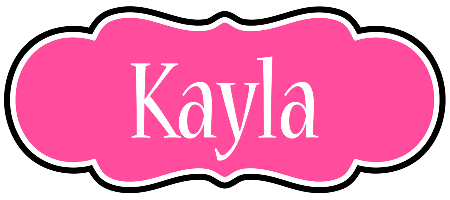 Kayla invitation logo