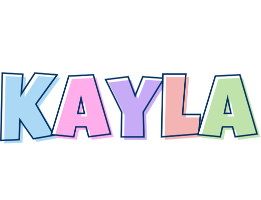 Kayla pastel logo