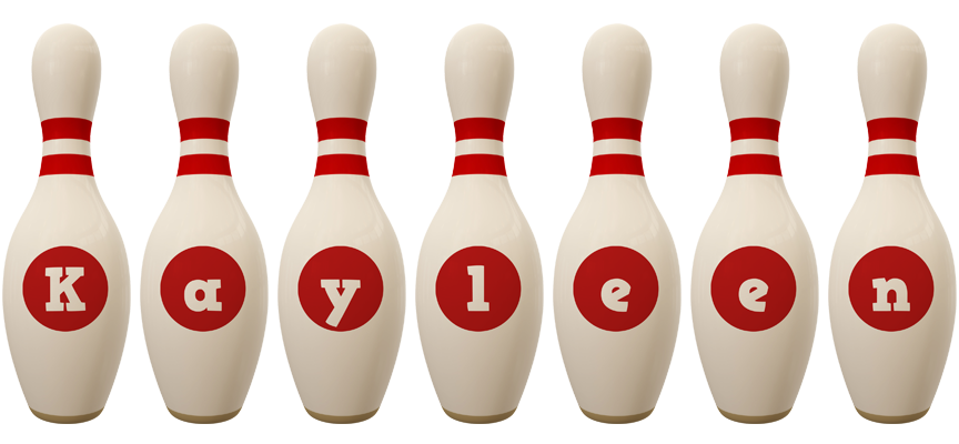 Kayleen bowling-pin logo