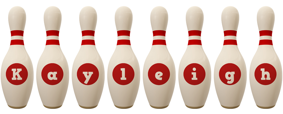 Kayleigh bowling-pin logo