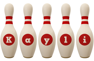 Kayli bowling-pin logo