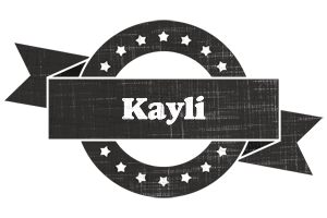 Kayli grunge logo