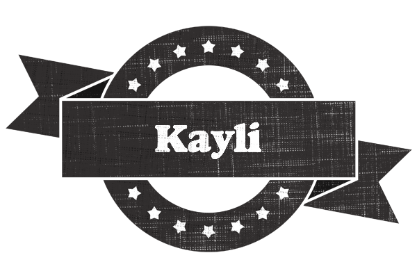 Kayli grunge logo