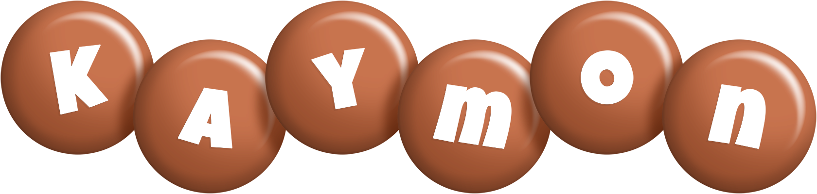 Kaymon candy-brown logo