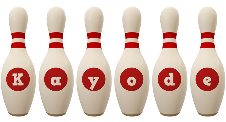 Kayode bowling-pin logo